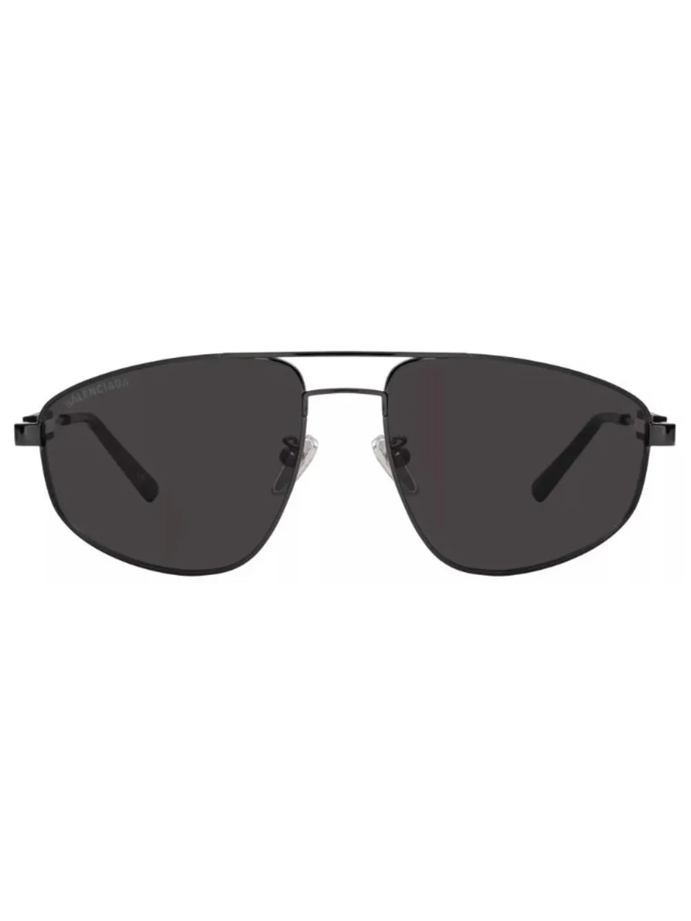 NEW BALENCIAGA SUNGLASSES BB0115S 001 UNISEX PILOT BLACK/GRAY EYEWEAR BALENCIAGA